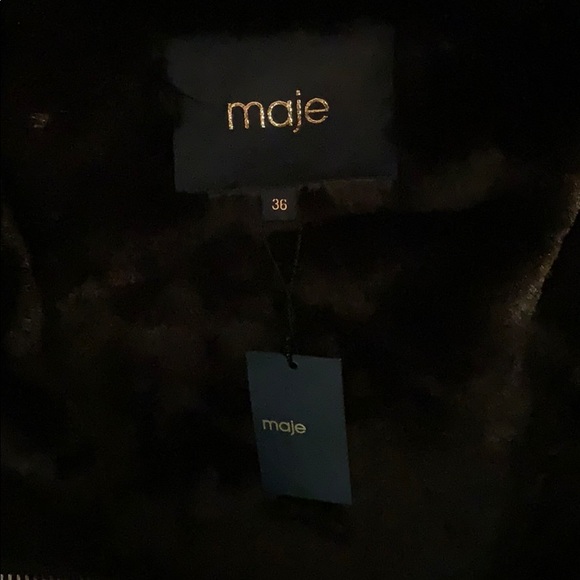 Brand New Maje Black Parka - Picture 2 of 3